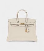 HM BK 35 Craie Togo Gold Hardware