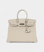 HM BK 35 Craie Togo Palladium Hardware