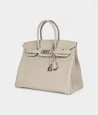 HM BK 35 Craie Togo Palladium Hardware