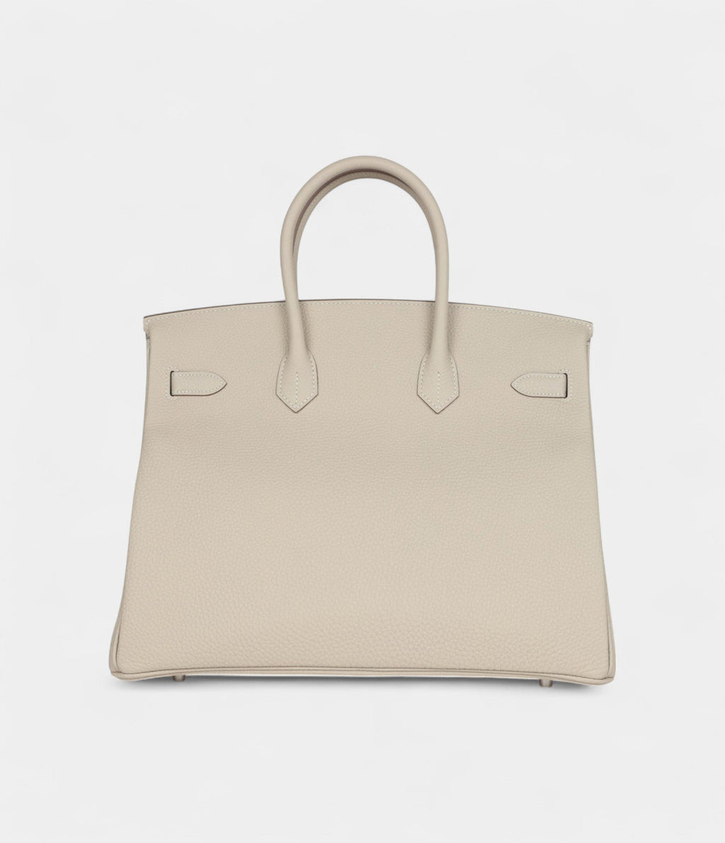 HM BK 35 Craie Togo Palladium Hardware