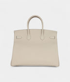 HM BK 35 Craie Togo Palladium Hardware