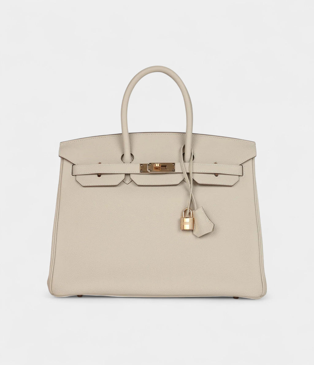 HM BK 35 Craie Togo Rose Gold Hardware
