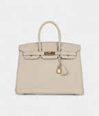 HM BK 35 Craie Togo Rose Gold Hardware