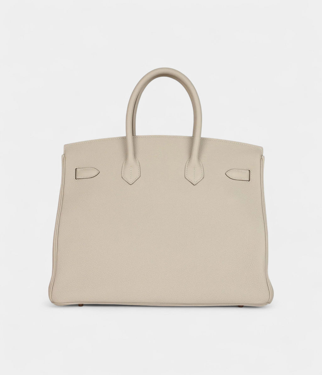 HM BK 35 Craie Togo Rose Gold Hardware