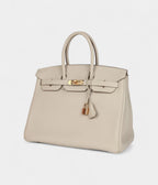HM BK 35 Craie Togo Rose Gold Hardware