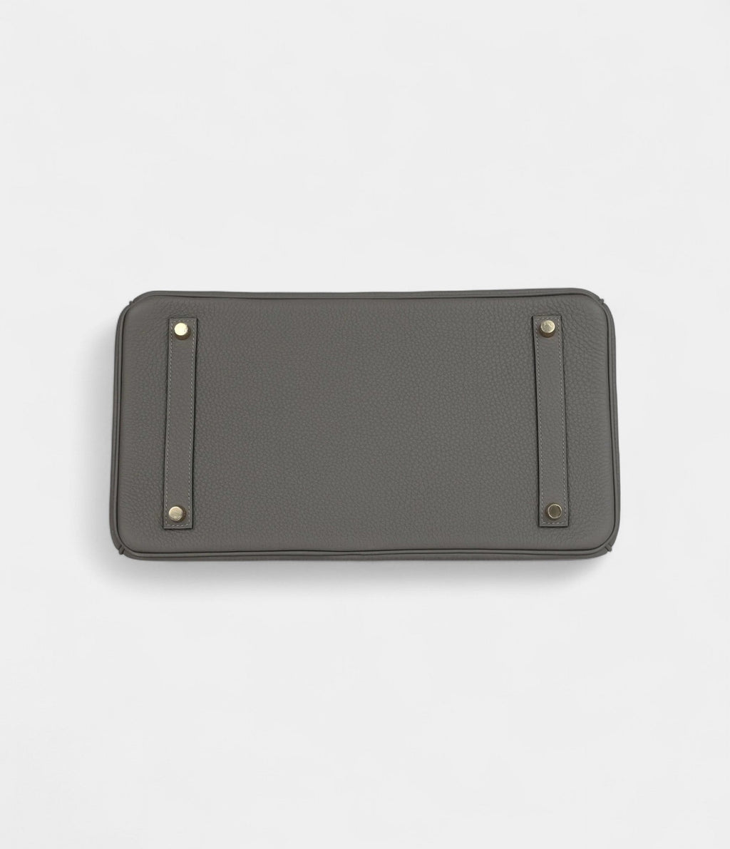 HM BK 35 Dark Gris Meyer Togo Permabrass Hardware