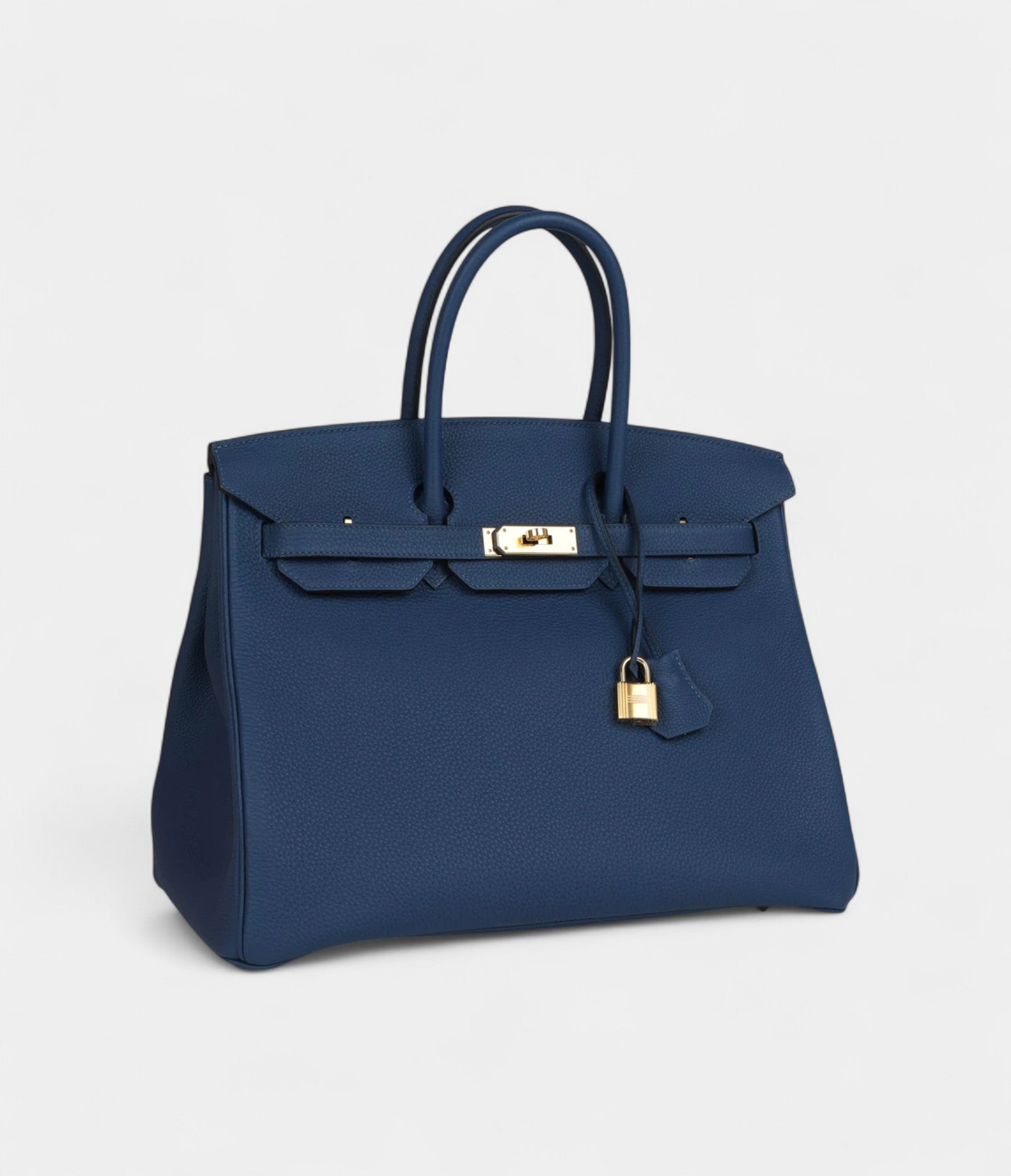 HM BK 35 Deep Bleu Togo Gold Hardware