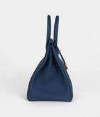 HM BK 35 Deep Bleu Togo Gold Hardware