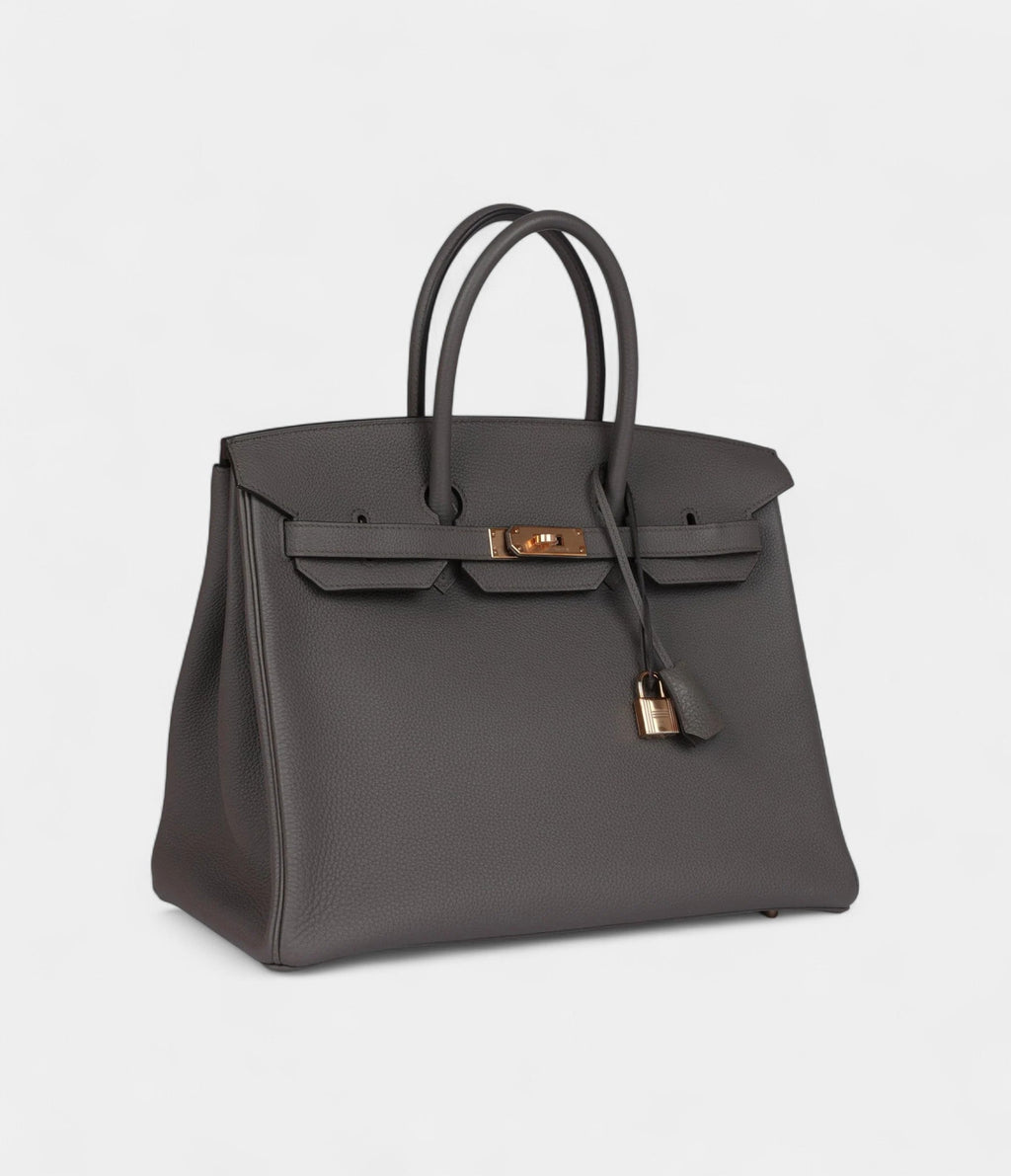 HM BK 35 Etain Togo Rose Gold Hardware