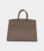HM BK 35 Etoupe Togo Palladium Hardware