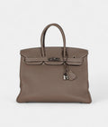 HM BK 35 Etoupe Togo Palladium Hardware