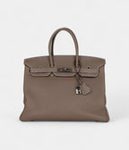 HM BK 35 Etoupe Togo Palladium Hardware