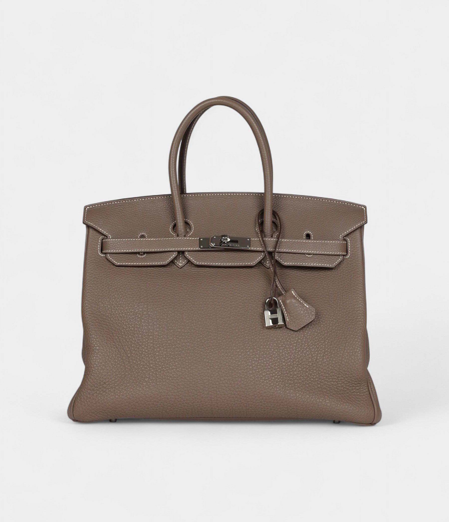 HM BK 35 Etoupe Togo Palladium Hardware