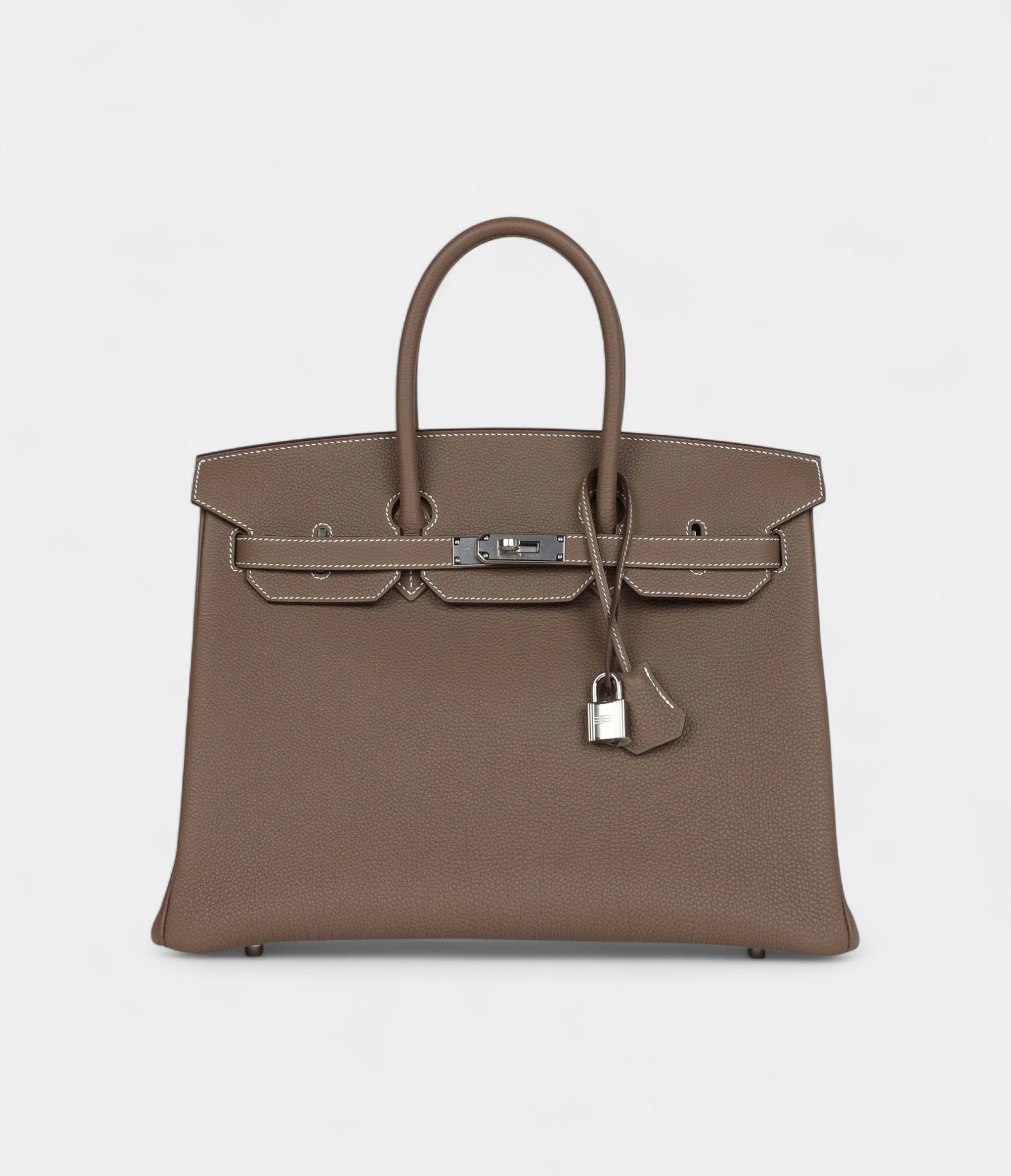 HM BK 35 Etoupe Togo Palladium Hardware