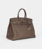HM BK 35 Etoupe Togo Palladium Hardware