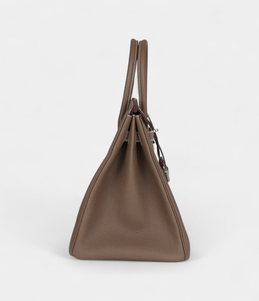 HM BK 35 Etoupe Togo Palladium Hardware
