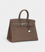 HM BK 35 Etoupe Togo Palladium Hardware