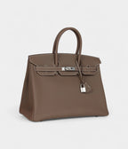 HM BK 35 Etoupe Togo Palladium Hardware