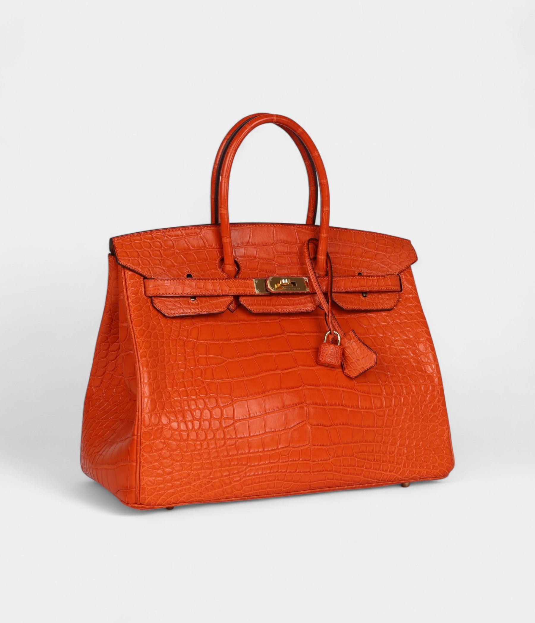 HM BK 35 Feu Matte Alligator Gold Hardware