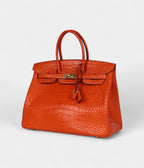 HM BK 35 Feu Matte Alligator Gold Hardware