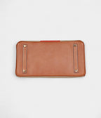 HM BK 35 Flag Ficelle and Paprika Toile H and Fauve Barenia Permabrass Hardware