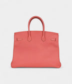 HM BK 35 Flamingo Epsom Palladium Hardware