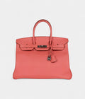 HM BK 35 Flamingo Epsom Palladium Hardware