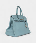 HM BK 35 Gray Ciel Togo Palladium Hardware