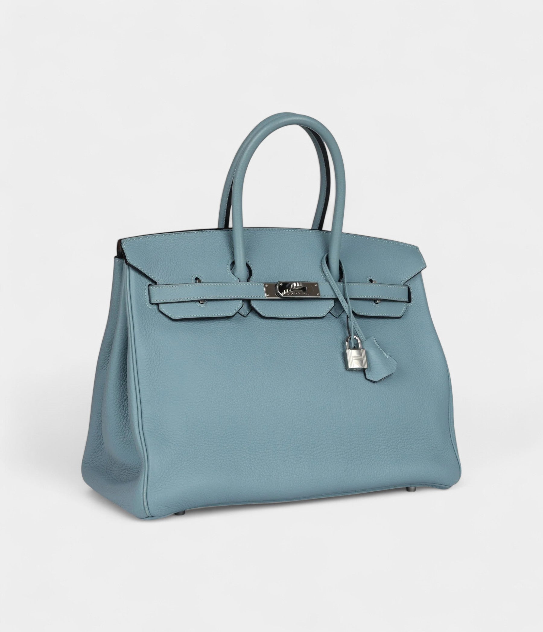 HM BK 35 Green Blue Ciel Togo Palladium Hardware