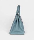 HM BK 35 Green Blue Ciel Togo Palladium Hardware