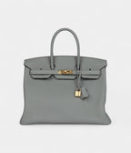 HM BK 35 Gris Mouette Togo Gold Hardware