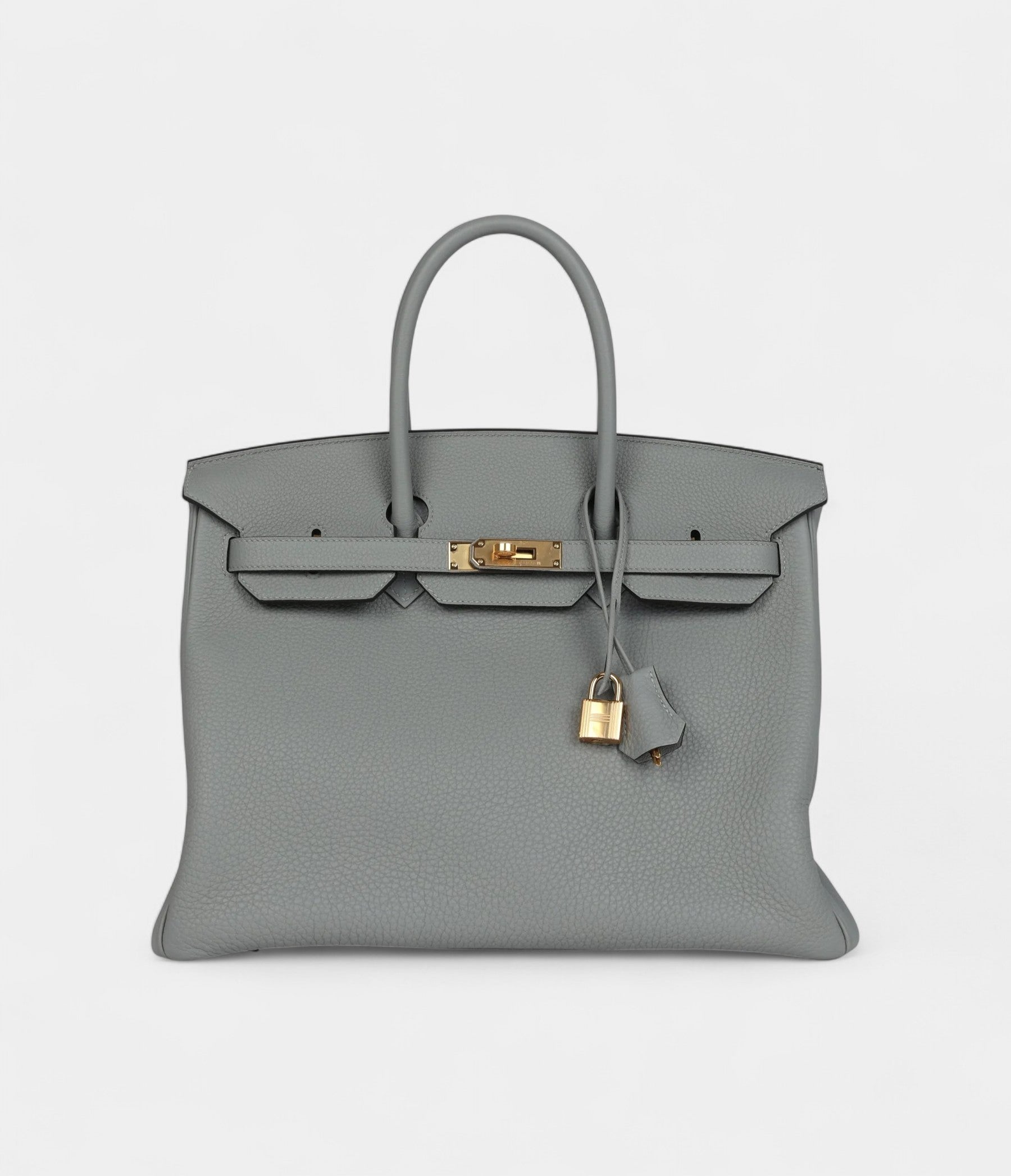 HM BK 35 Gris Mouette Togo Gold Hardware