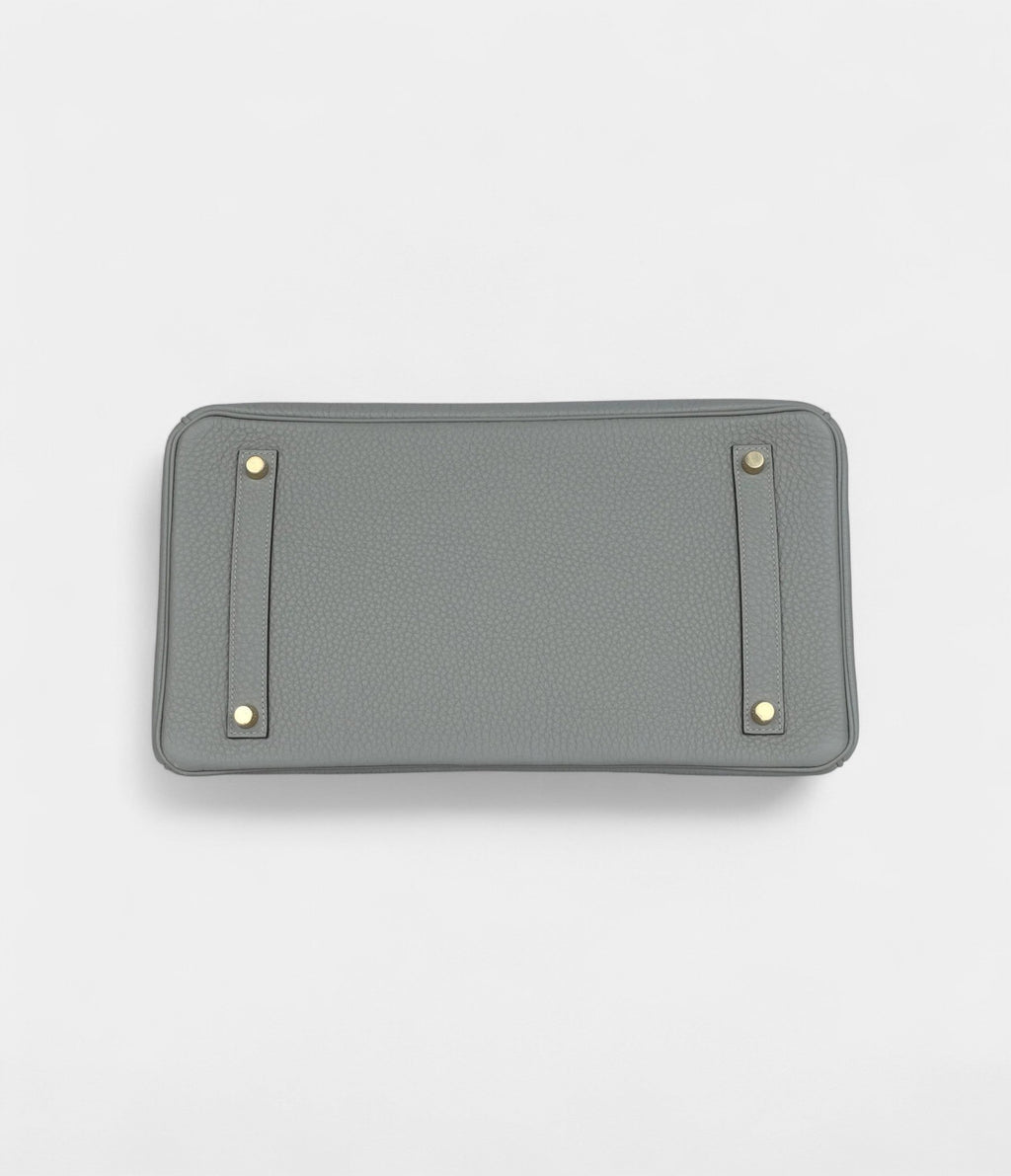 HM BK 35 Gris Mouette Togo Gold Hardware