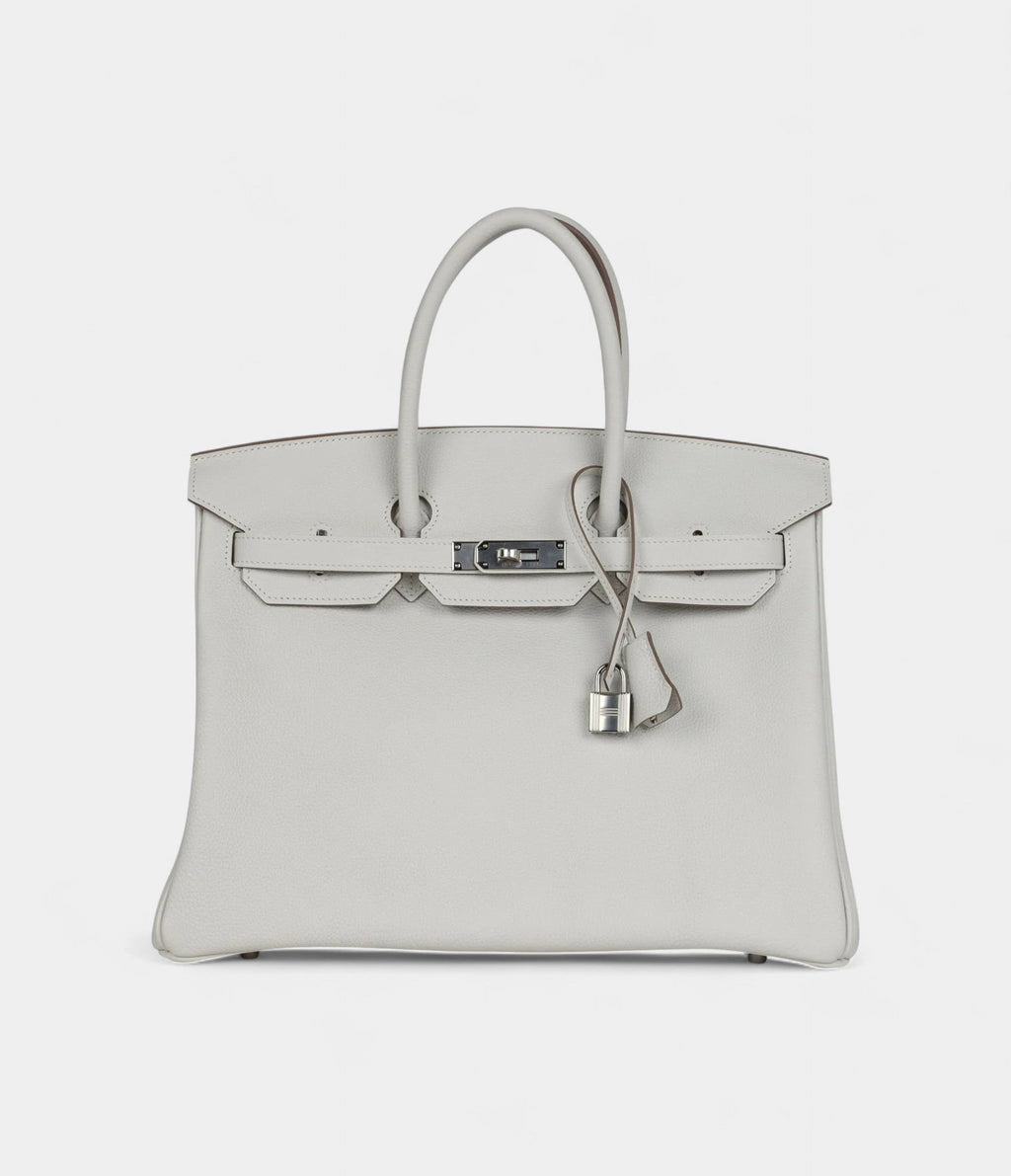 HM BK 35 Gris Pale Togo Palladium Hardware