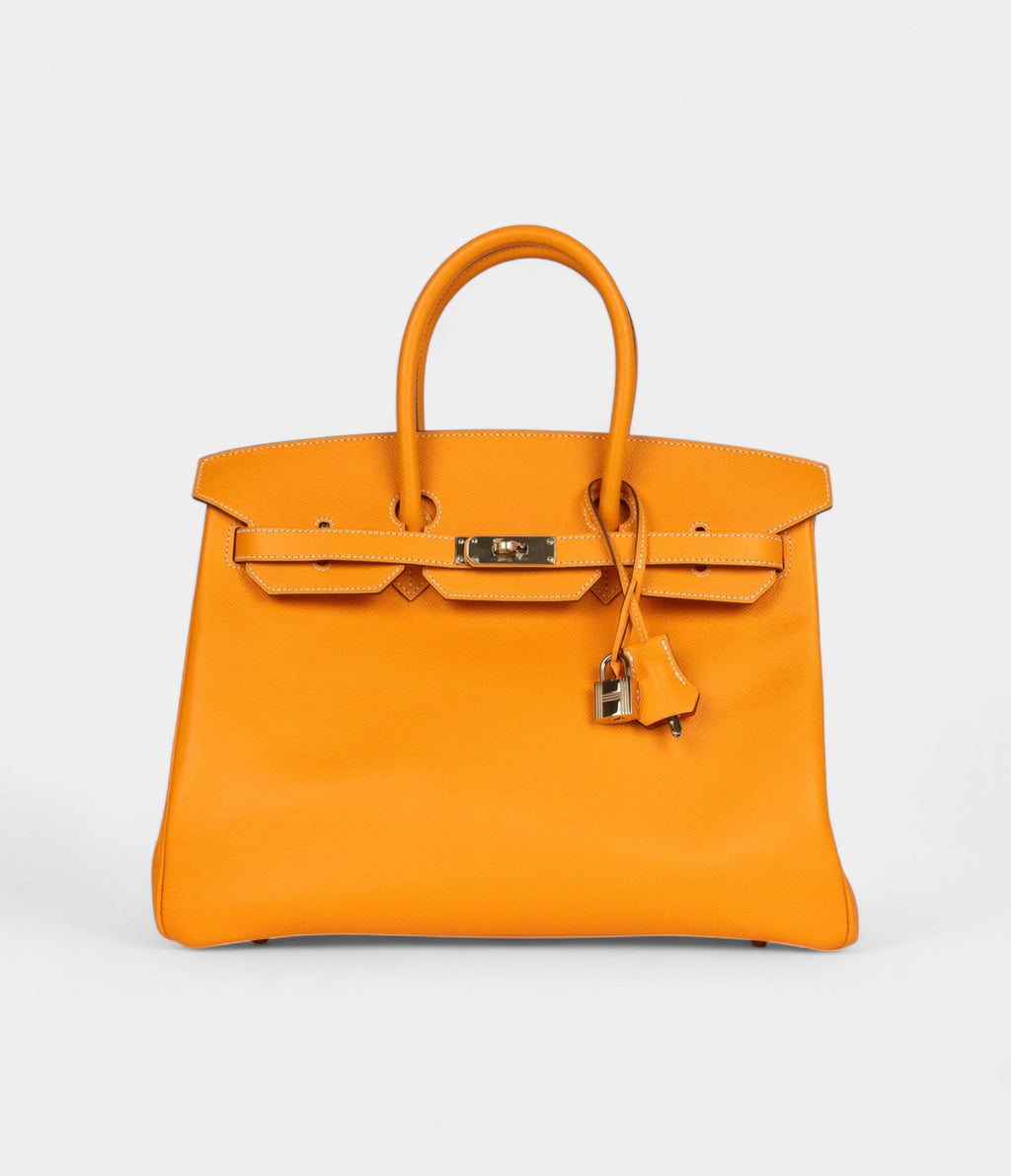HM BK 35 Jaune D'or Candy Epsom Permabrass Hardware