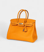 HM BK 35 Jaune D'or Candy Epsom Permabrass Hardware