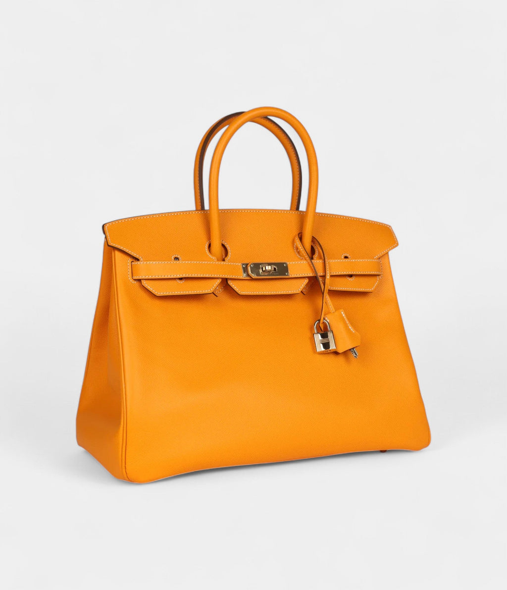HM BK 35 Jaune D'or Candy Epsom Permabrass Hardware