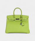 HM BK 35 Olive Green Kiwi Candy Epsom Palladium Hardware
