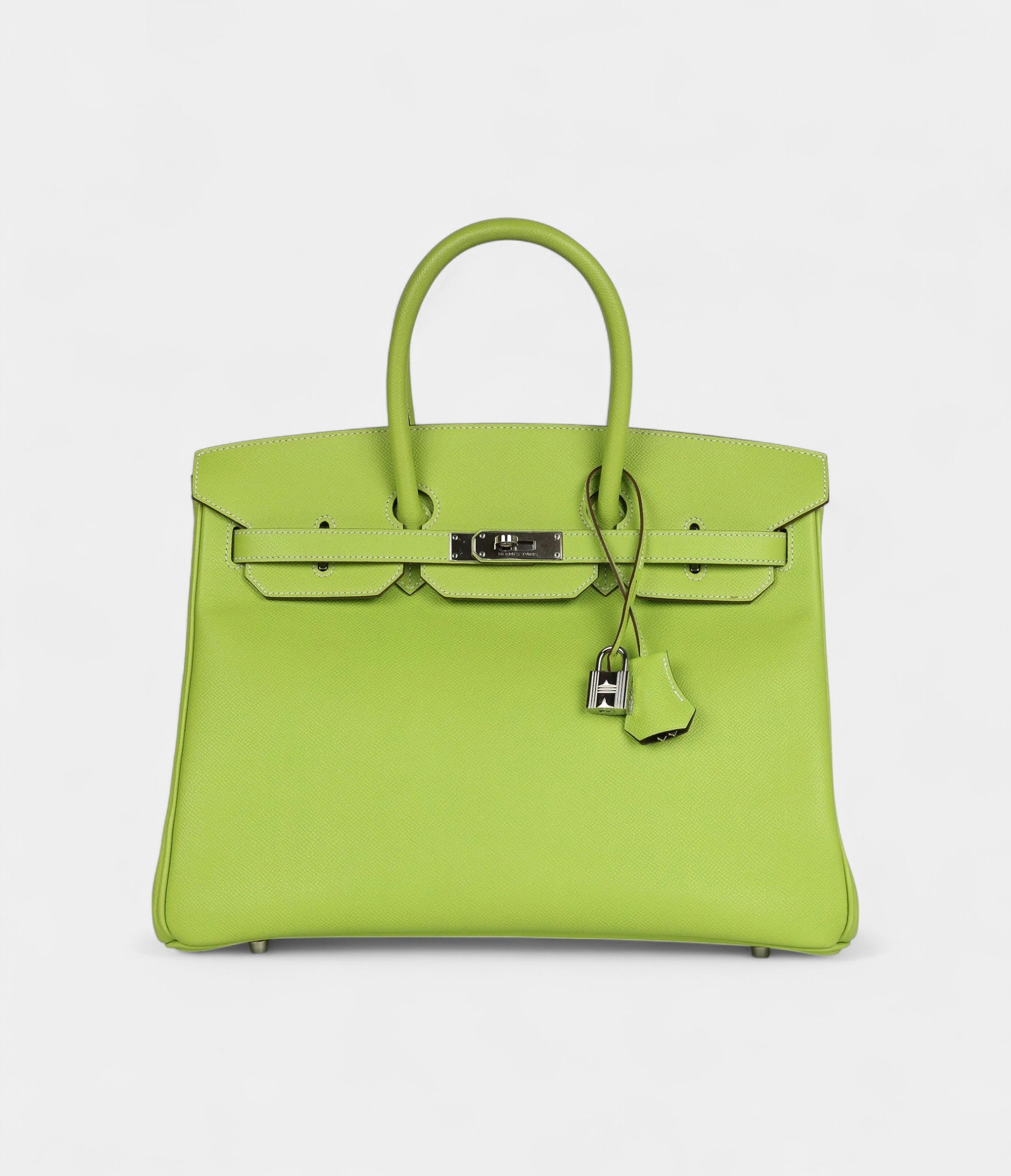 HM BK 35 Olive Green Kiwi Candy Epsom Palladium Hardware