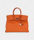 HM BK 35 Orange Epsom Palladium Hardware