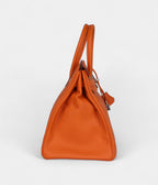HM BK 35 Orange Epsom Palladium Hardware