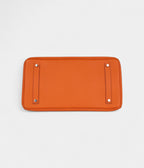 HM BK 35 Orange Leather Epsom Palladium Hardware