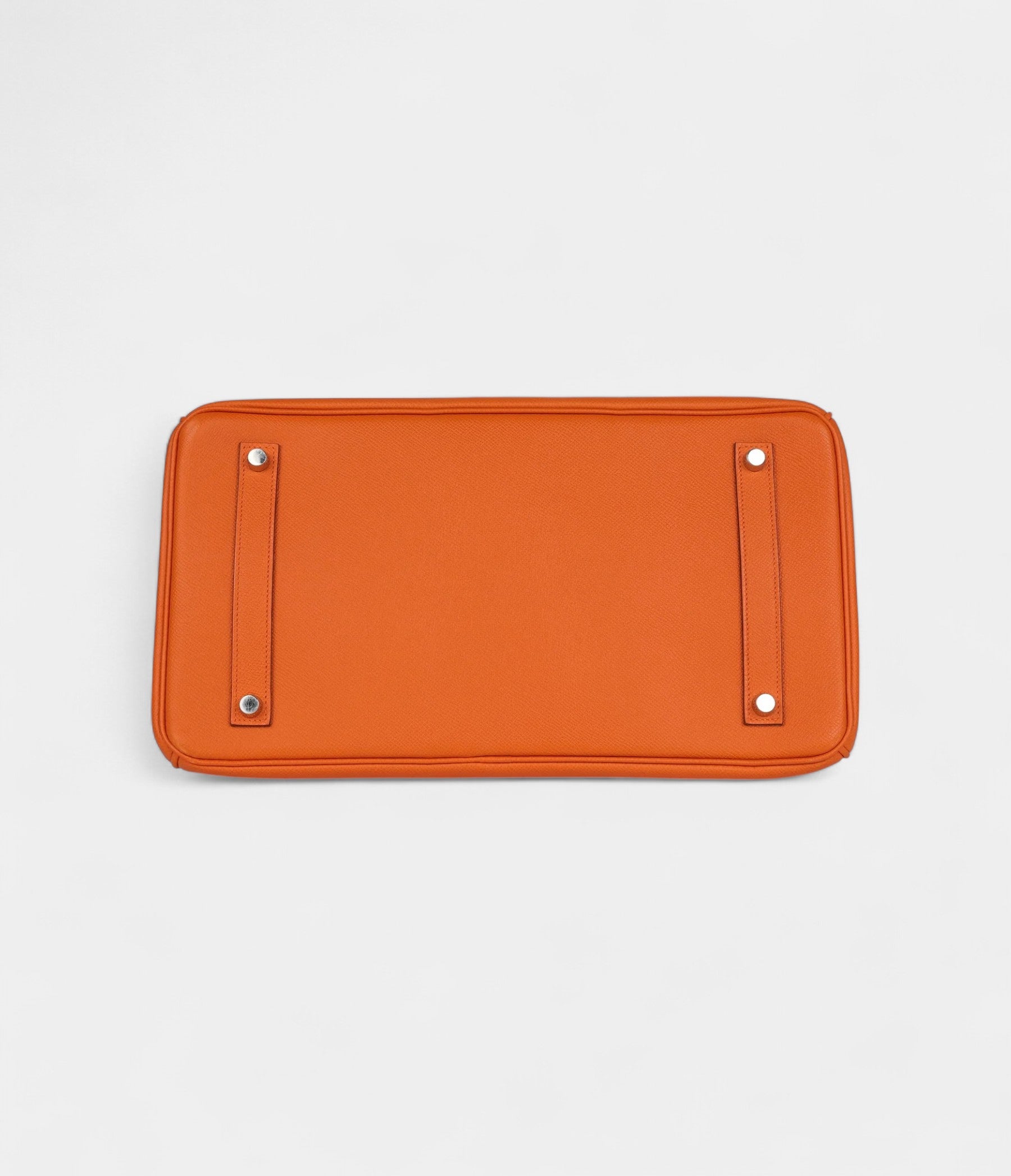 HM BK 35 Orange Leather Epsom Palladium Hardware