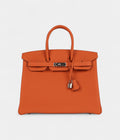 HM BK 35 Orange Togo Palladium Hardware