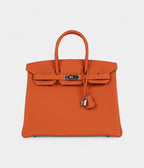 HM BK 35 Orange Togo Palladium Hardware