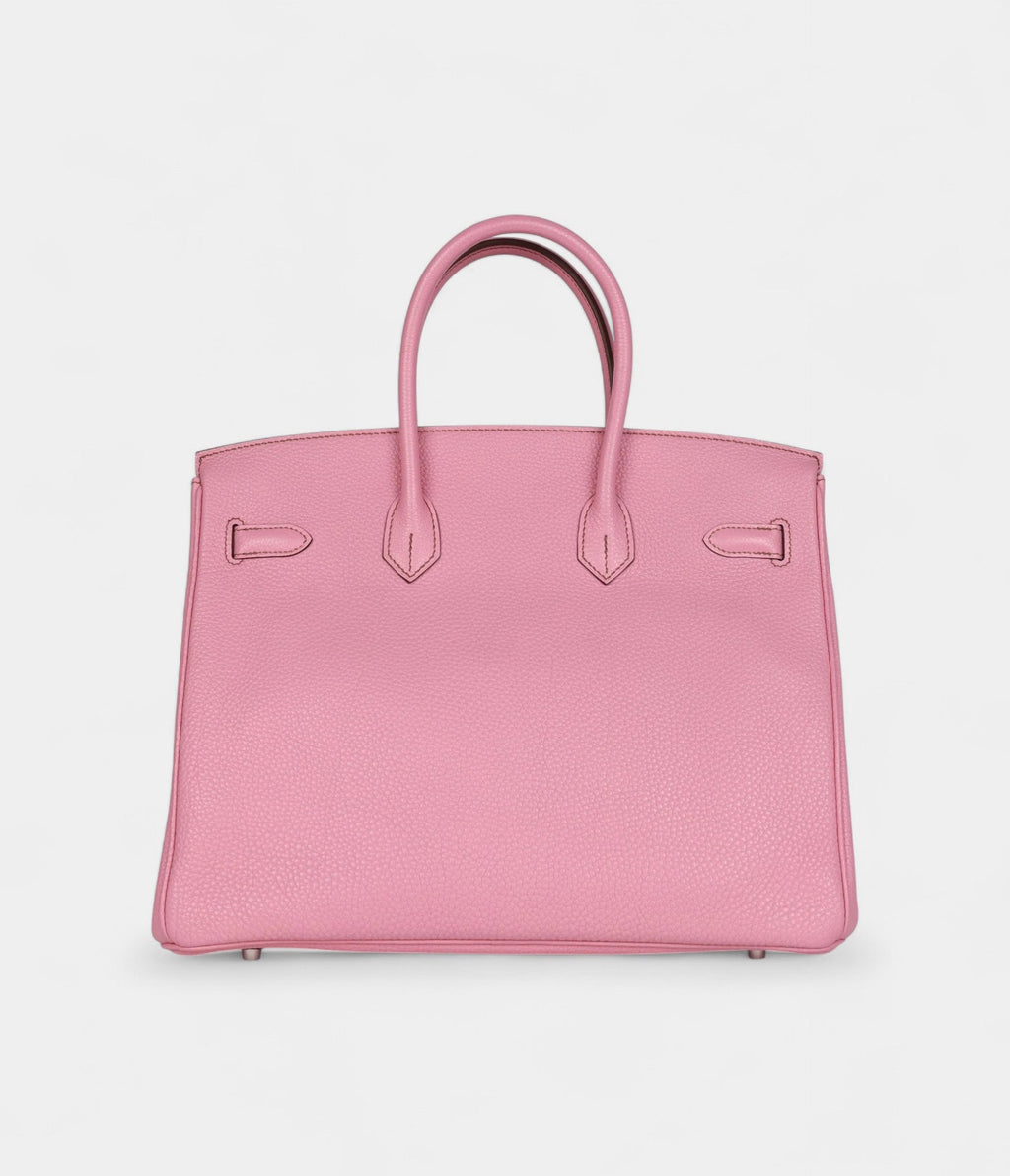 HM BK 35 Pink Bubblegum Togo Palladium Hardware