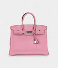 HM BK 35 Pink Bubblegum Togo Palladium Hardware