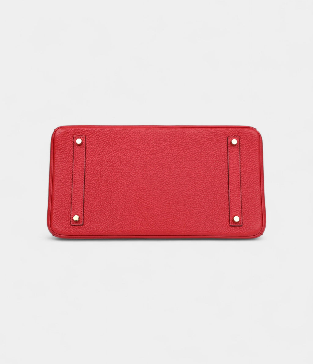 HM BK 35 Pink Rouge Casaque Togo Gold Hardware