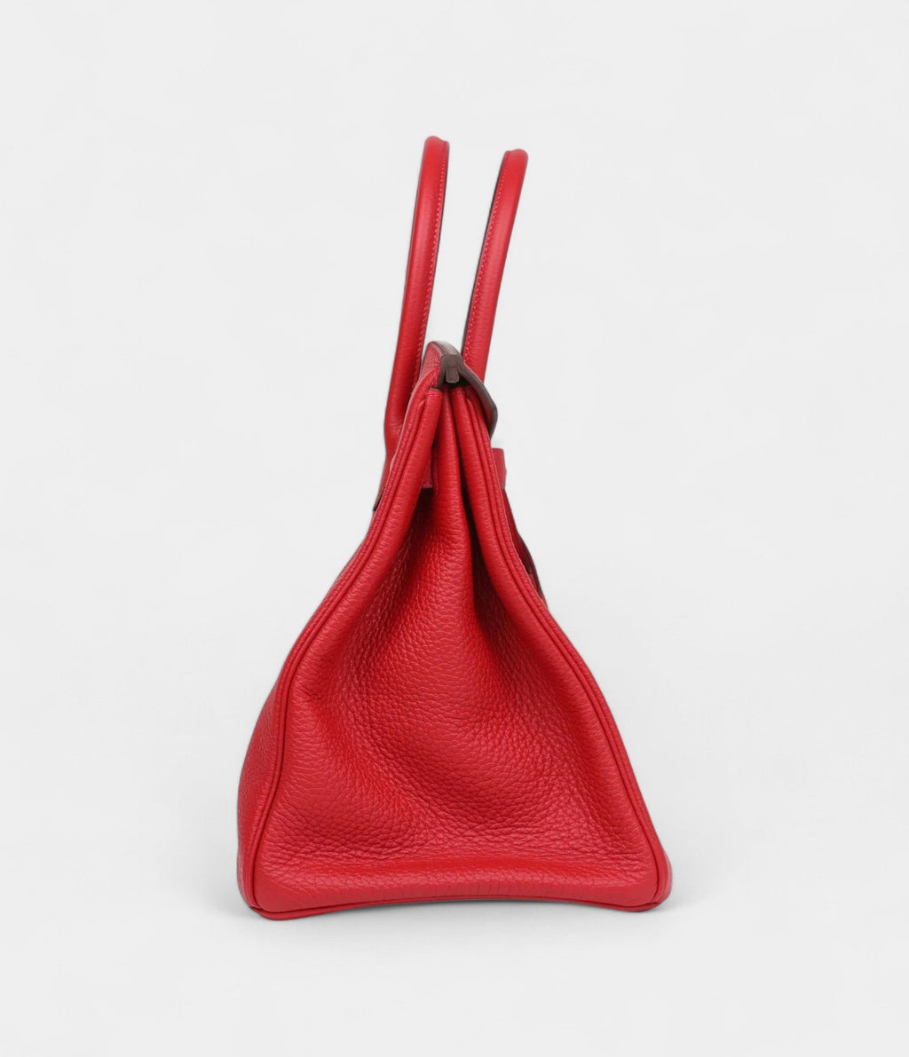 HM BK 35 Pink Rouge Casaque Togo Gold Hardware