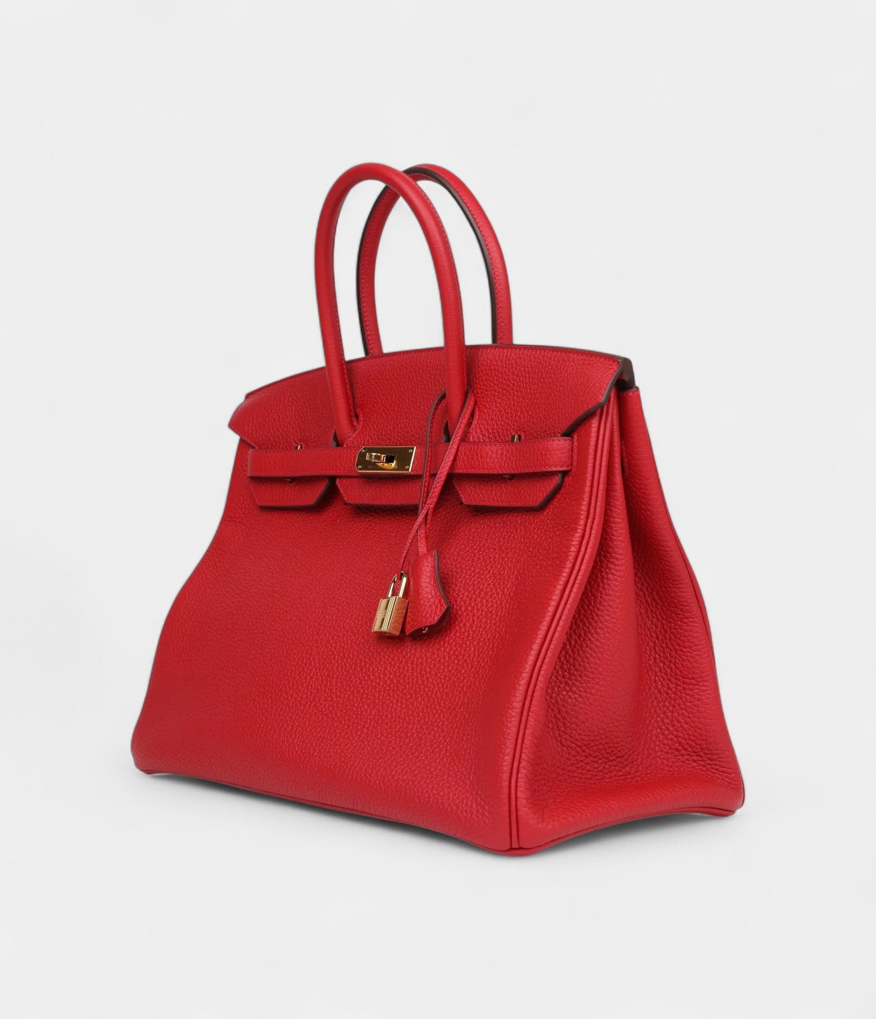 HM BK 35 Pink Rouge Casaque Togo Gold Hardware
